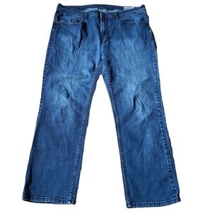 Jack-X  slim straight stretch extensible blue denim jeans pants